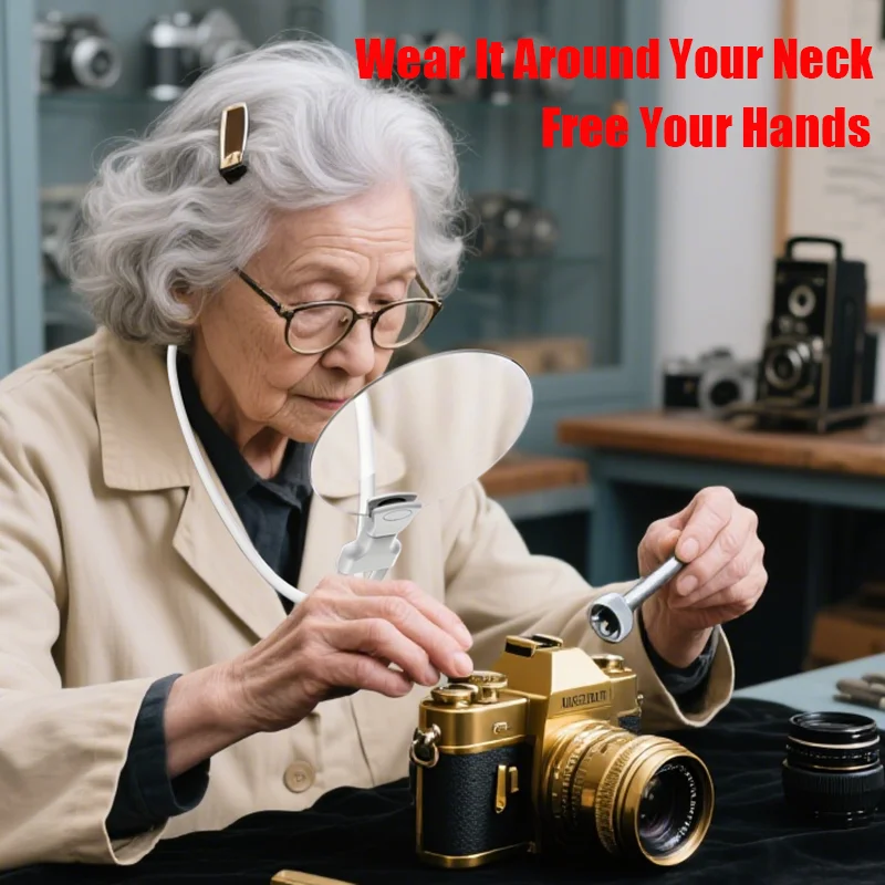 عدسة CANYO مقاس 5 بوصات (127 مم) ثلاثة في واحد - حزام حامل/محمول/رقبة، عدسة الأم والطفل، تكبير 5-10x #1