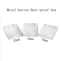 5pcs Button Dust Proof Cap 16mm/19m/22mm Water Proof Protective Cover Transparent Protection Box