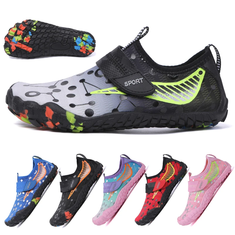 

2024 The latest wading shoes 28-38 size children's swimming shoes boys and girls scratch feet water shoes water sports shoes