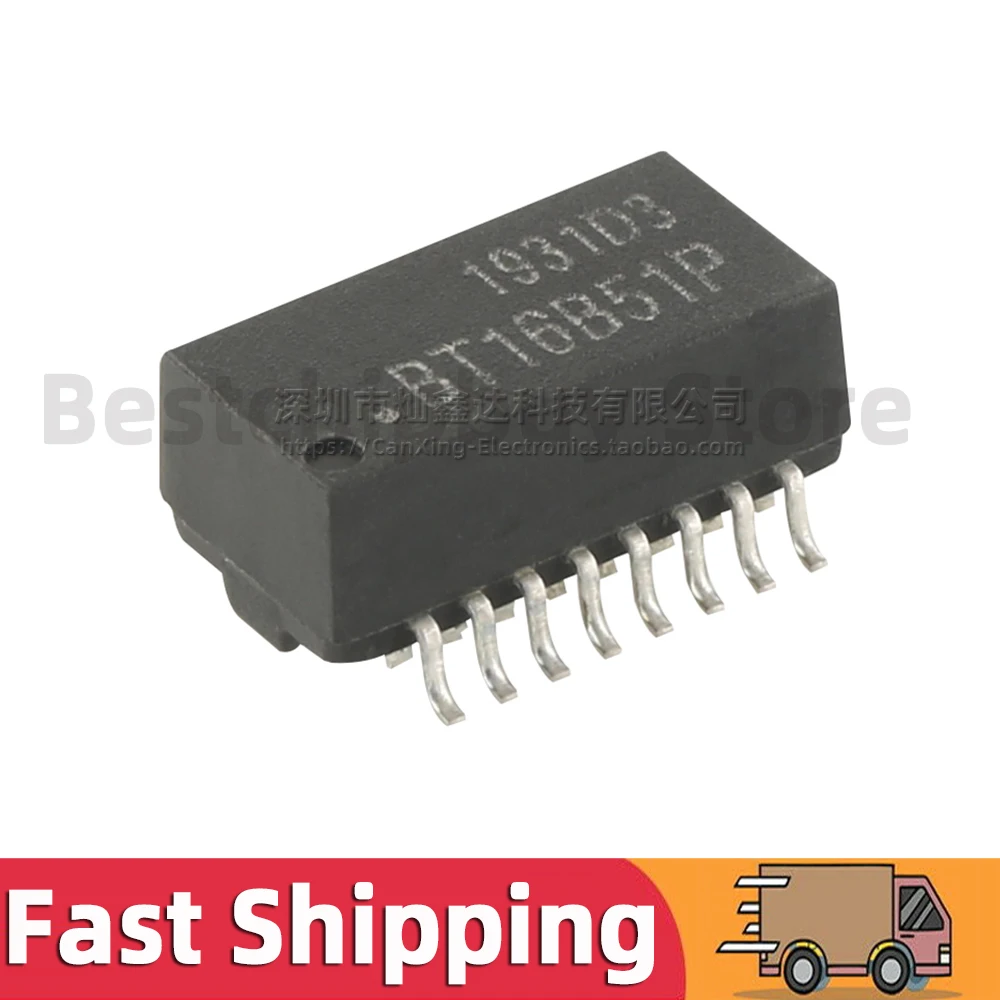 5pcs BT16B51P SOP16 BT16B51 100 Base-T single port transformer Module Internet Isolation Isolator Filter High Quality BT16B51