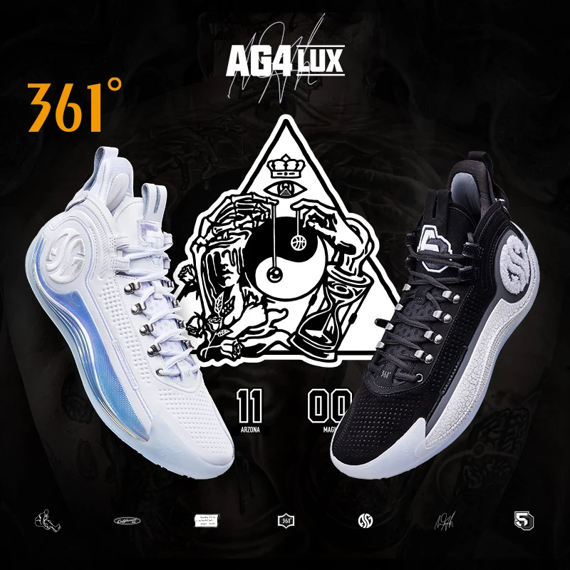 361 Degrees AG4 Lux Aaron Gordon Men Basketball Signature Shoes CQT Practical Wear-Resistant Non-Slip Male Sneakers 672411101F