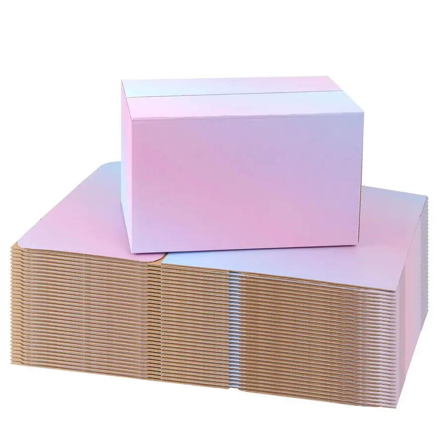 

Набор из 10 коробок для доставки 10x7x6 для малого бизнеса, цветные гофрированные картонные коробки для отправки и почтовых отправлений