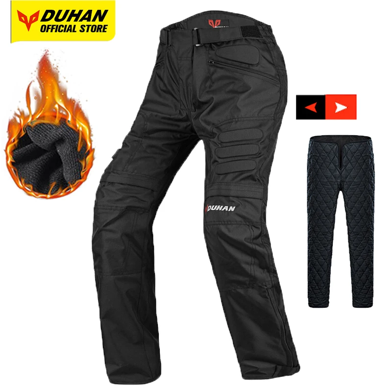 Winter Windproof Motorcycle Pants Detachable Warm Interior Motocross Pants Cold-proof Wear Resistant Moto Pants Equip