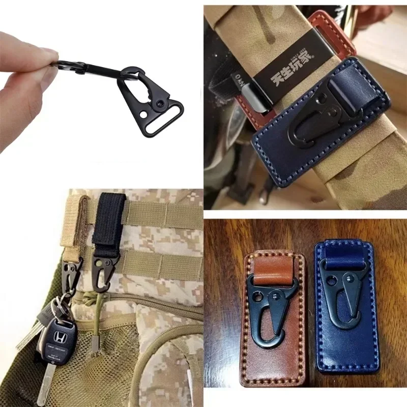 Hawkbill Carabiner Buckle Nylon Webbing Belt Key Chain Bag Hook Multi-functional Buckles Outdoor Tactical Mountaineering Tools