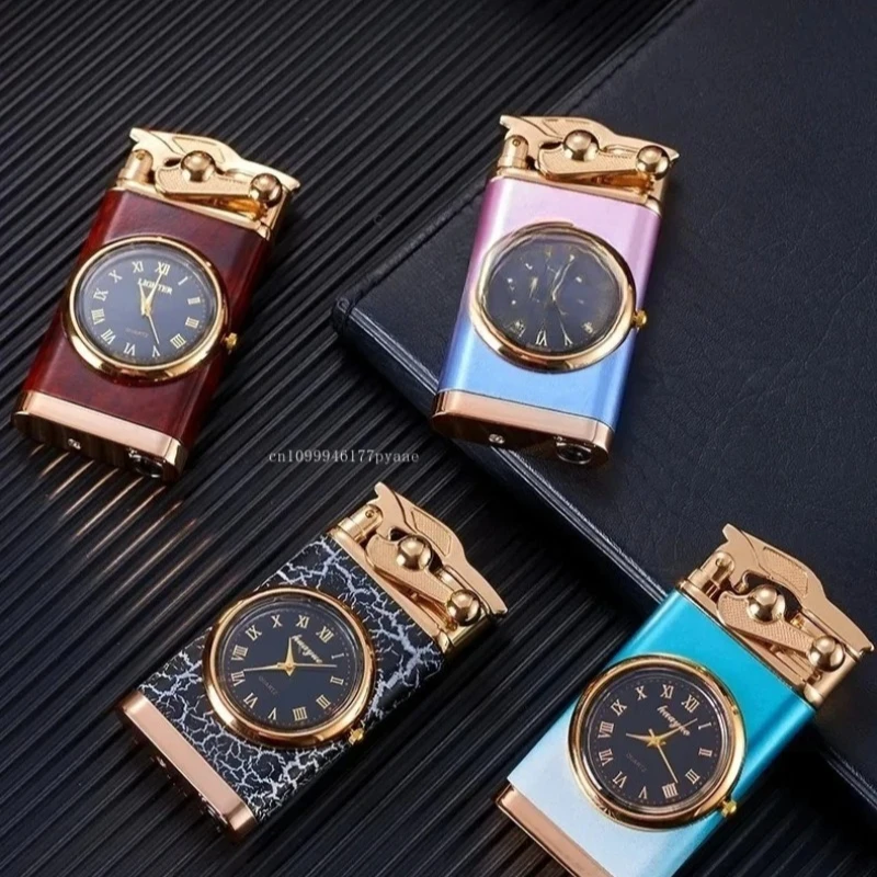 Wind - Lightweight Lighter, Clock, Light Smoke, Outdoor Jet, Double Tube, Little Man Tools, Cigarette Accessories, Torch Lighter