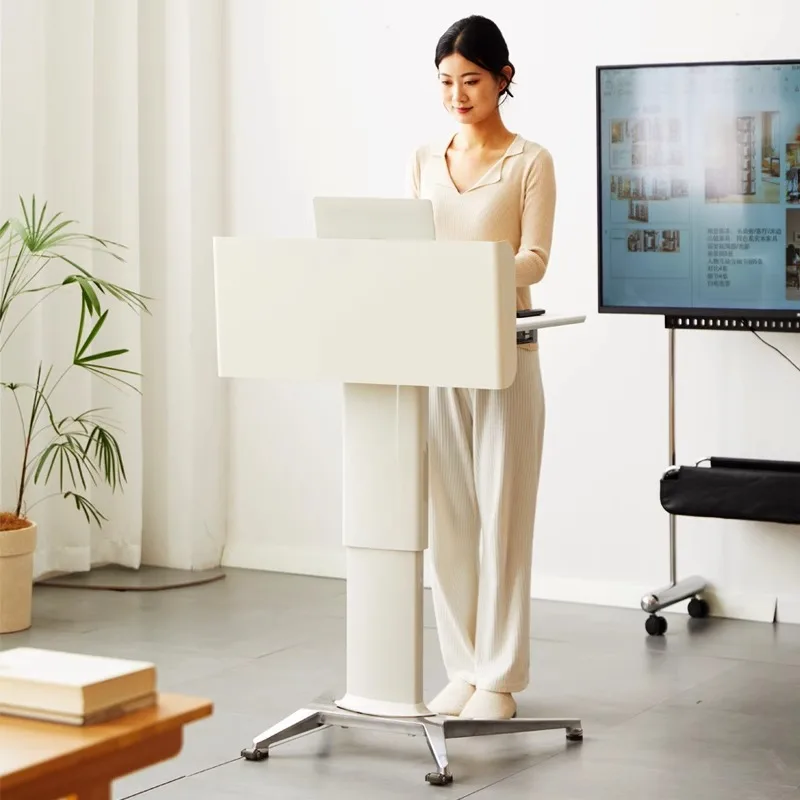 Movable Podium Classroom Meeting Room Training Simple Host  Reception Welcome  Speaker Desk Podium Table