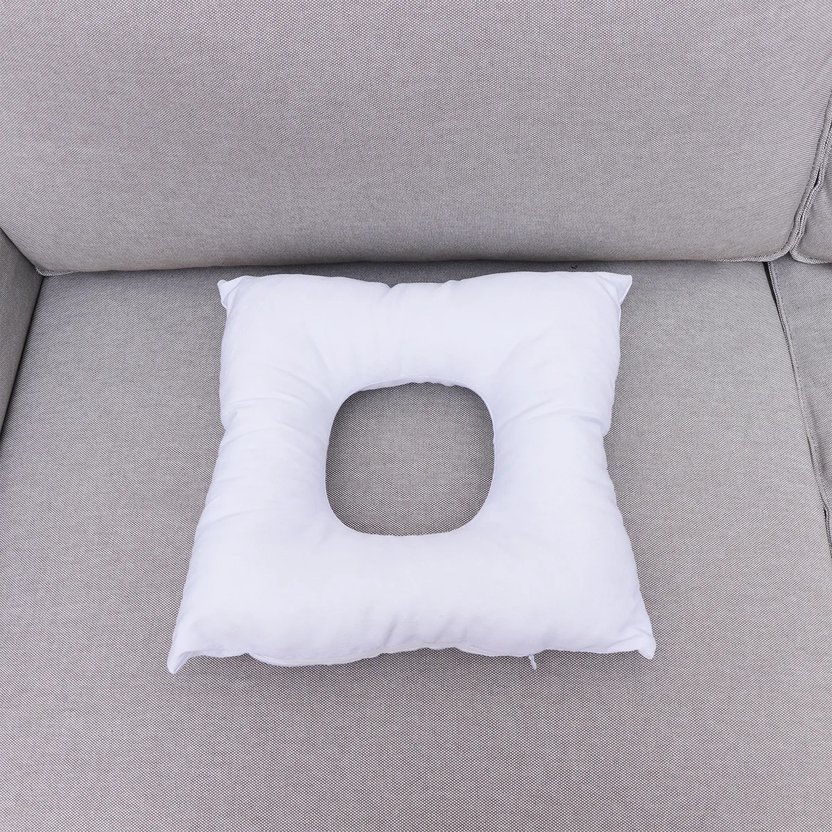 وسادة تدليك من القطن المربع الأبيض للسبا، سرير التجميل، فتحة التنفس المضادة للغبار، وسادة داعمة للوجه في صالون التجميل