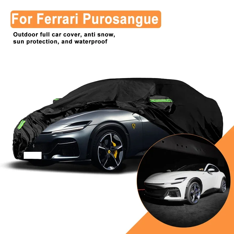 

Full Car Cover for Ferrari Purosangue Outdoor Use - Waterproof Snowproof Sunshade, Winter & Summer Auto Protection Accessories