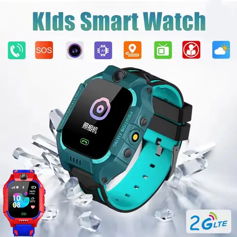 Kids Smart Watch SOS GPS Location Sim Card Calls Smartwatch Camera Waterproof SmartWatches Gift For Ios Android Children Gifts