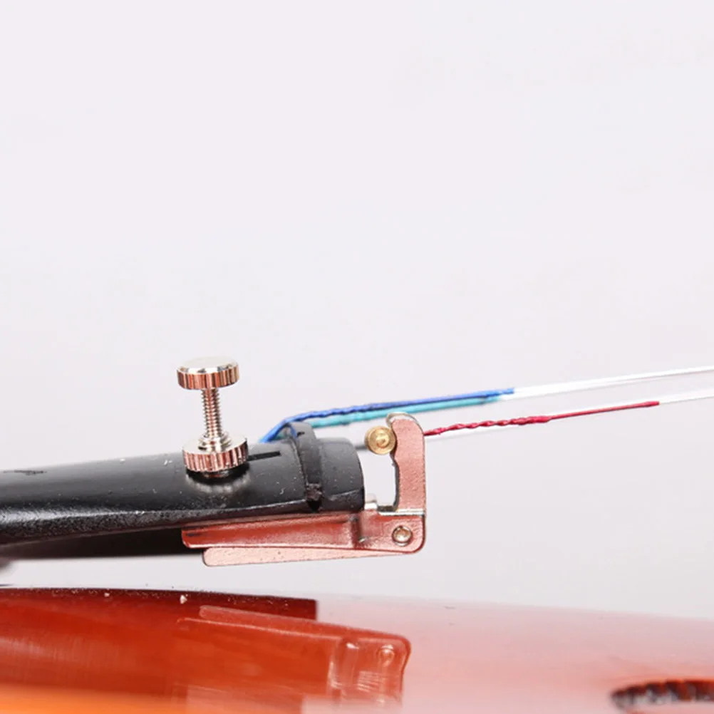 

4Pcs Silver Violin Fine Tuner Set Premium Metal String Adjuster Accurate Control Secure Fit Ideal for Full Size Violins