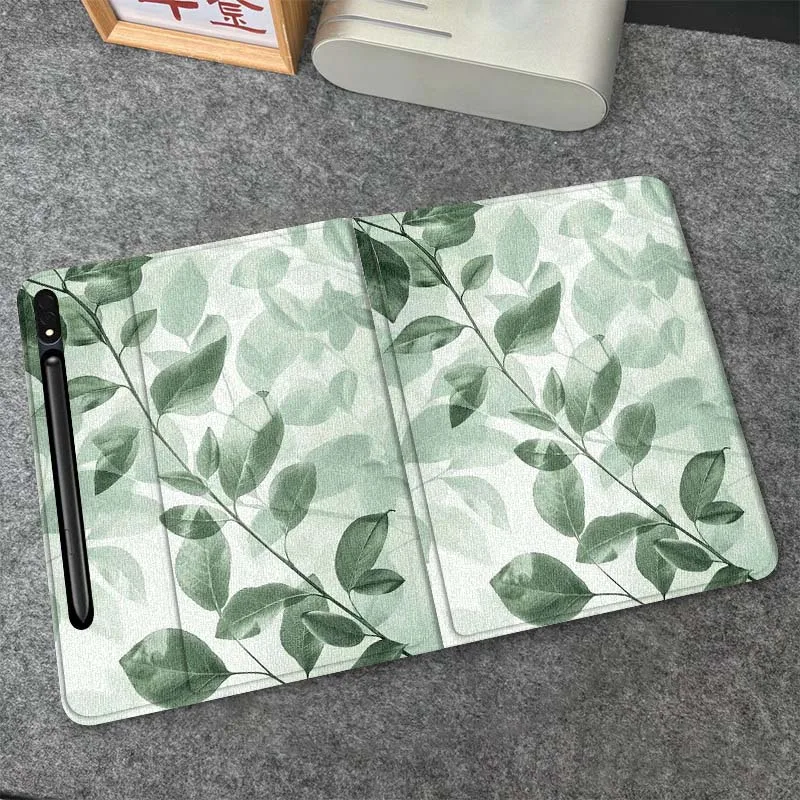 

Art Leaf Beautiful Flower For Samsung Galaxy Tab S6 S7 S8 S9 S10 FE Plus Lite Soft Flexible Support Tablet Case Gift