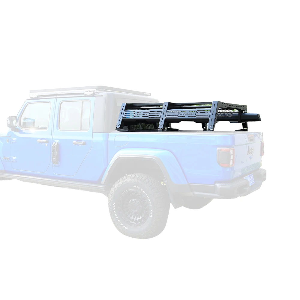 Hot-Selling Universal Adjustable Roll Bar Steel Carrier Cage Truck Bed Rack Ladder Ute Tub Rack For Jeep JL