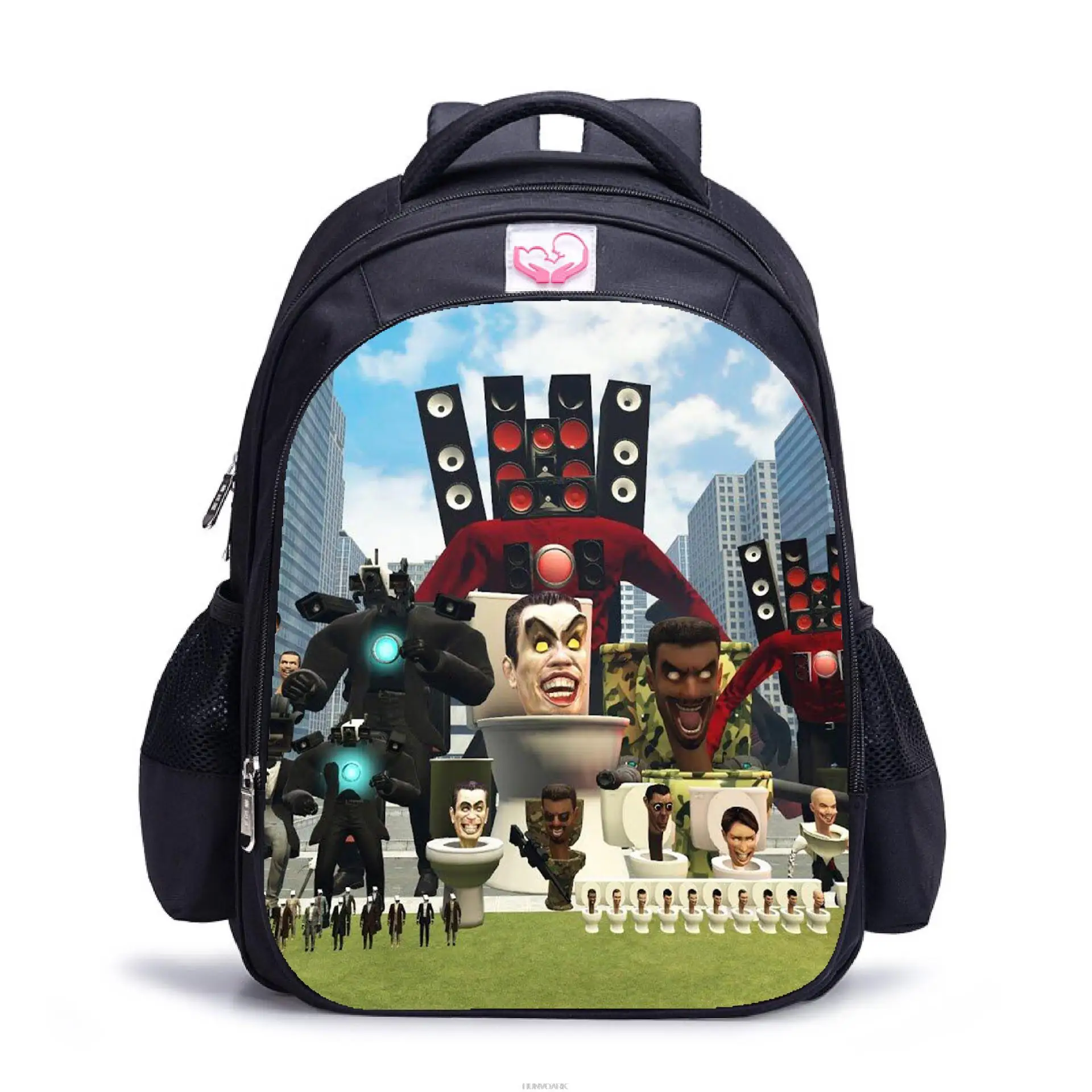 Printe Skibidi toilet Backpack Primary Titan Cameraman Boys Girls Orthopedic School Bags Games Kids Mochila Escolar