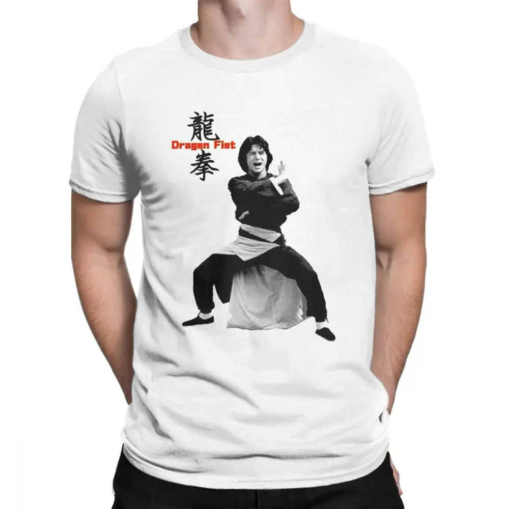 Jackie Chan Drunken Master China Kung Fu Dragon Fight Movie T-Shirt, Vintage Kurzarm Casual Streetwear Mode Alltags-Oberteil – Detail 4