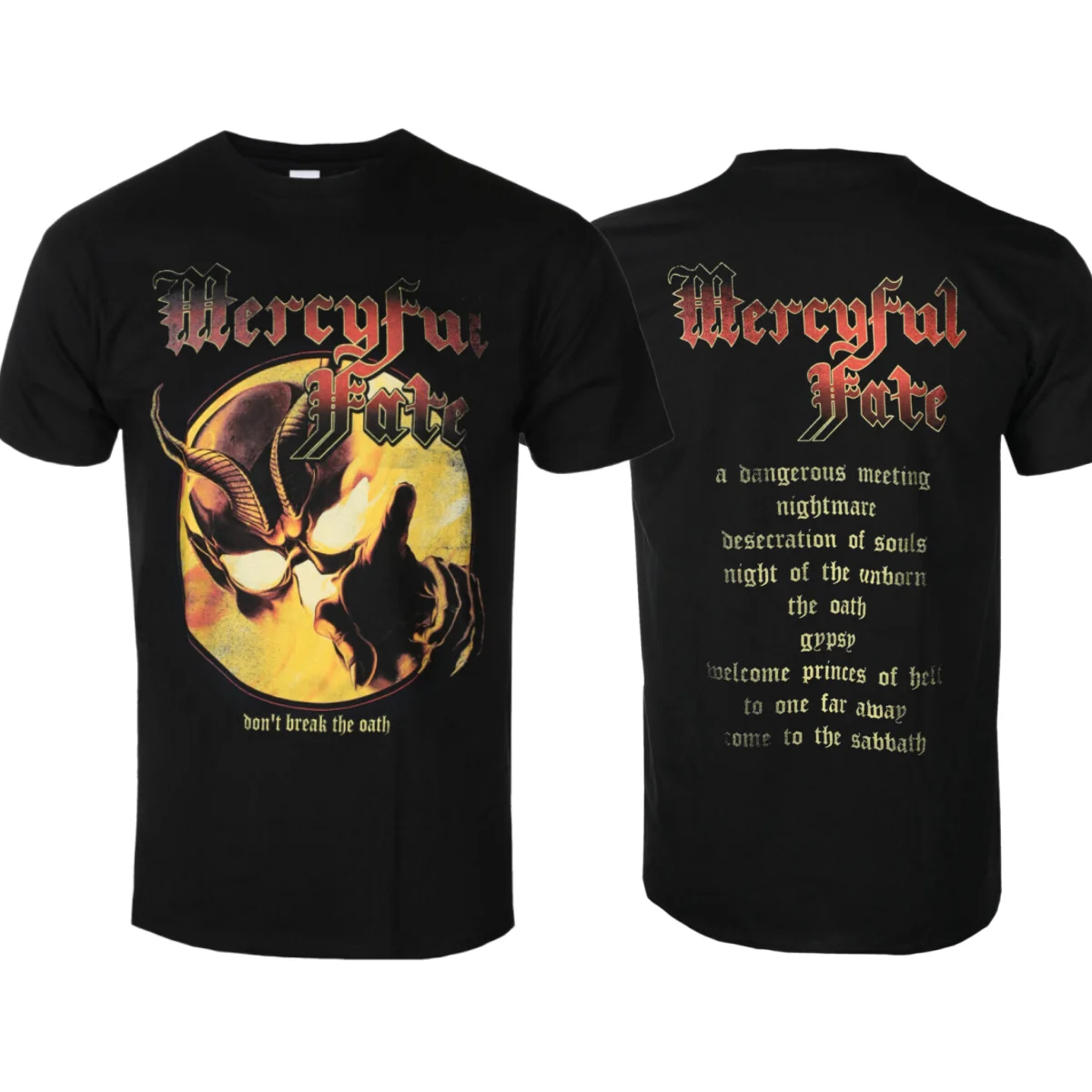 Mercyful Fate Do not Break The Oath Printing Summer Fashion T-Shirt Men Women Cotton T-shirt Casual Street Classic Band T-shirt