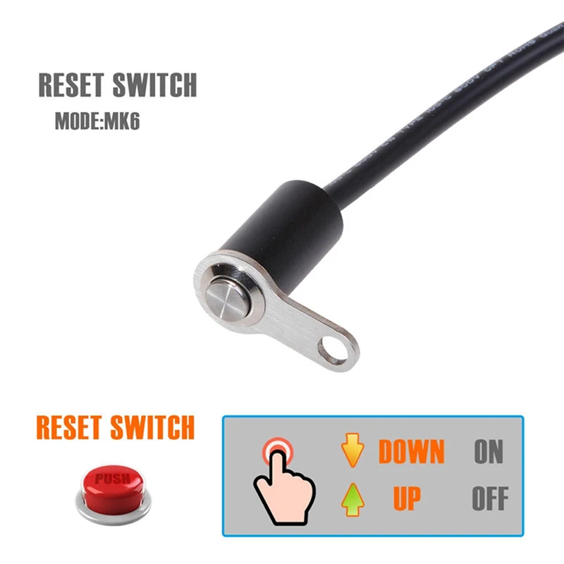 12V Universal Motorcycle Handlebar Reset Switch Button Engine ON-OFF Waterproof