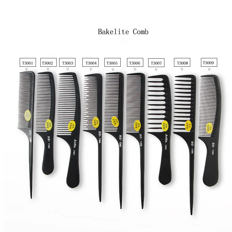 1Pcs New Black Fine-tooth Comb Anti-static Hair Style Rat Tail Comb Hair Edge Trimmer Styling Beauty Tools