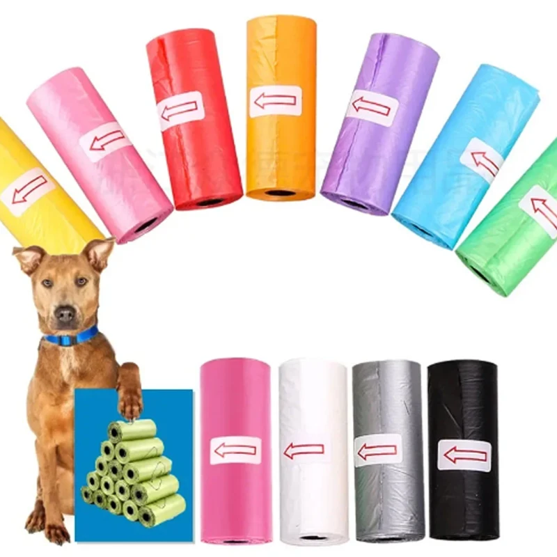 100Rolls Dogs Poop Bags Outdoor Home Eco Pet Waste Bag Cleaning WasteDisposable Trash Pouch Portable Cat Pooper Scooper Bag Roll