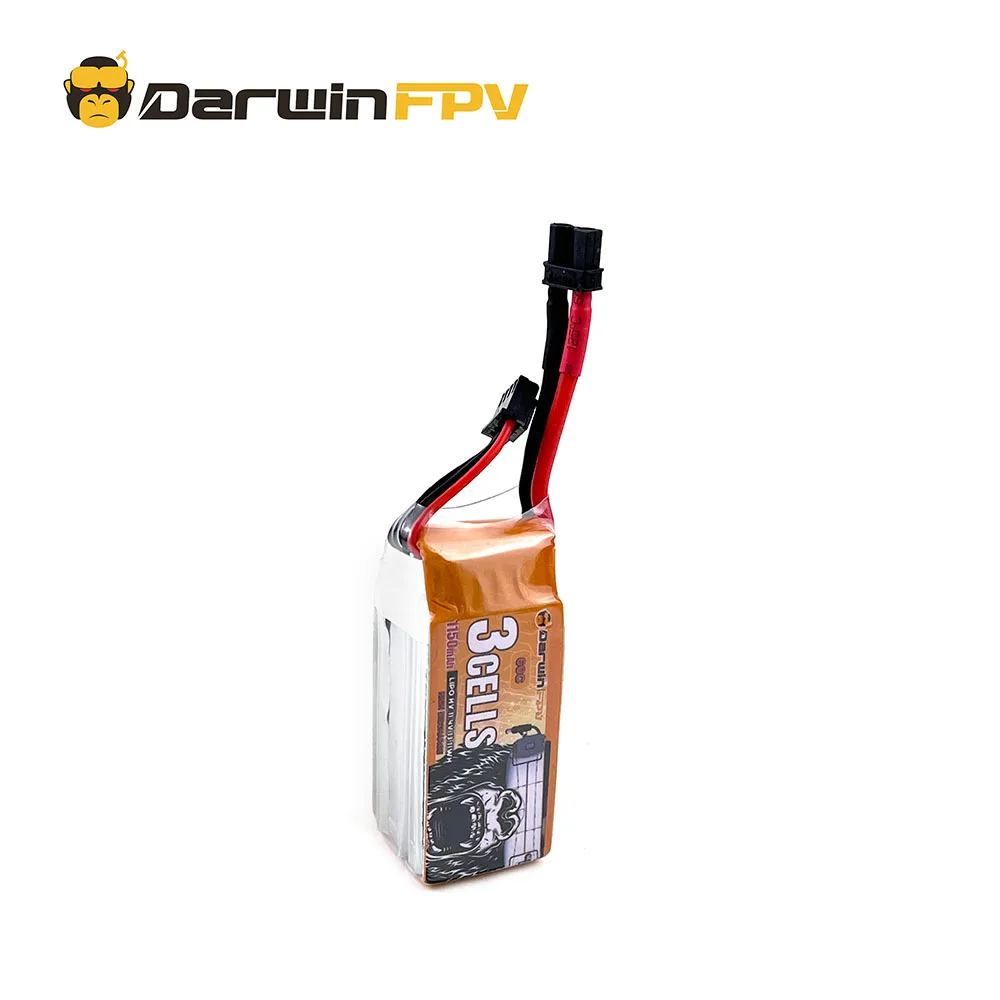 DarwinFPV Lipo Battery 3S 1150mAh 11.4V 60C Battery  Quadcopter Long Range  FPV Drone Batteries