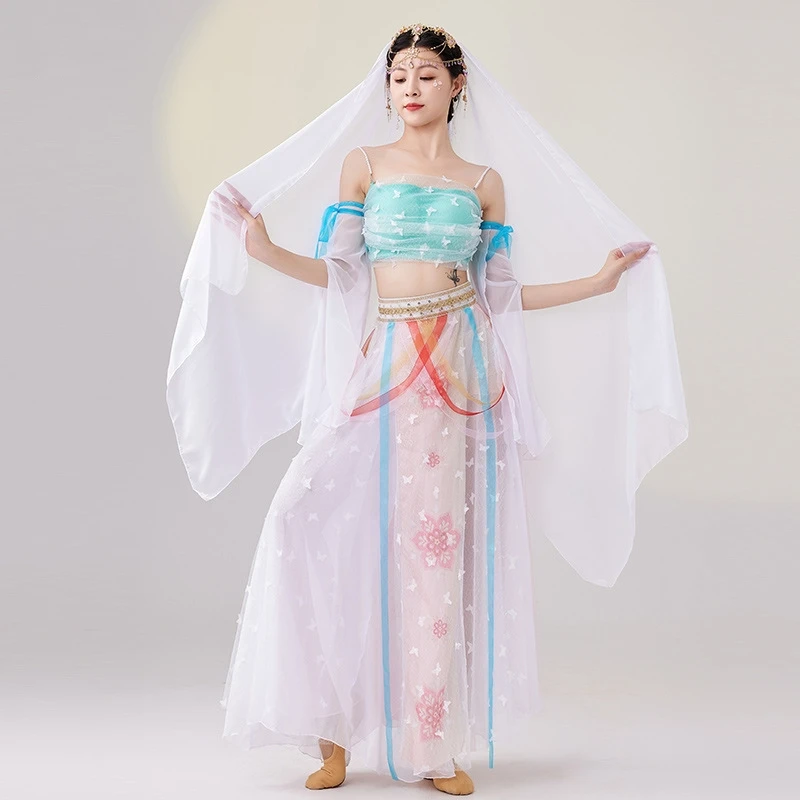 2025 New Western Regions Han And Tang Dance Dress Costume Western Exotic Women Costume Dunhuang Flying Apsaras Costume - Exquis