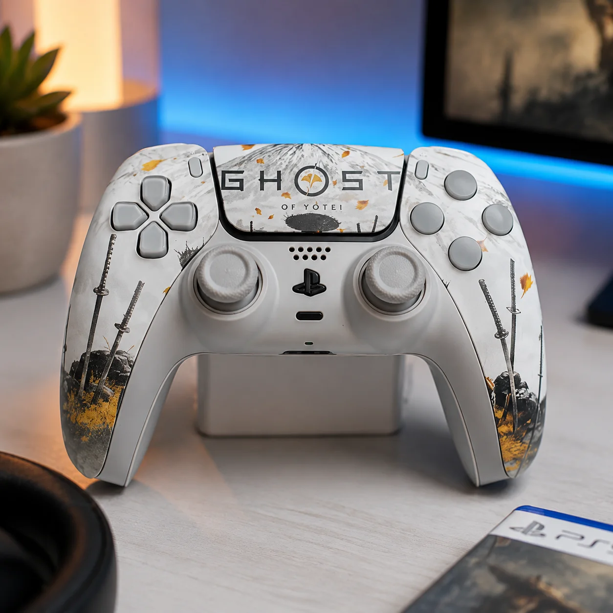 PS5 Controller Replacement Shell Case Buttons Touchpad Cover Ghost Faceplate Housing Protect Gaming Accessory