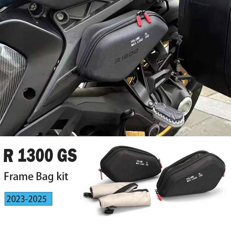 

Motorcycle Side Frame Bag For BMW R1300G R 1300 GS R1300 GS 2023 2024 2025 Storage Package Bags 2L Waterproof Tool Storage Bag