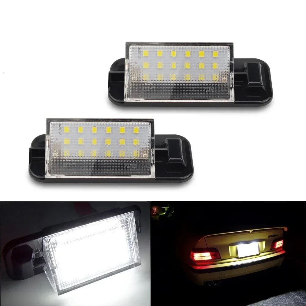 

1 пара светодиодных фонарей номерного знака для BMW 3 серии E36 318i 318is 318ti 325i M3 1992-1998, белый Canbus без ошибок