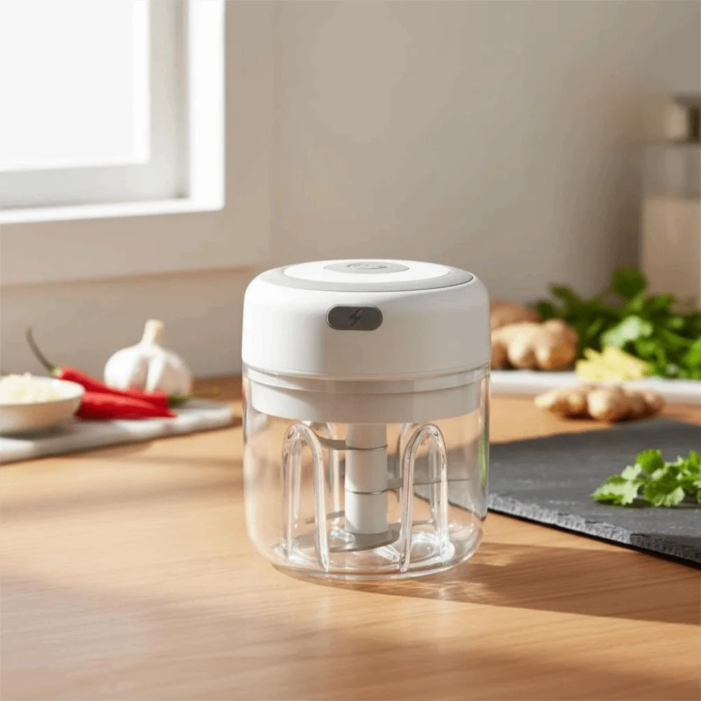New Pulveriser 250mL Electric Food Chopper USB Rechargeable Multi-Function Ginger Crusher Mini Wireless Garlic Masher Machine Ch