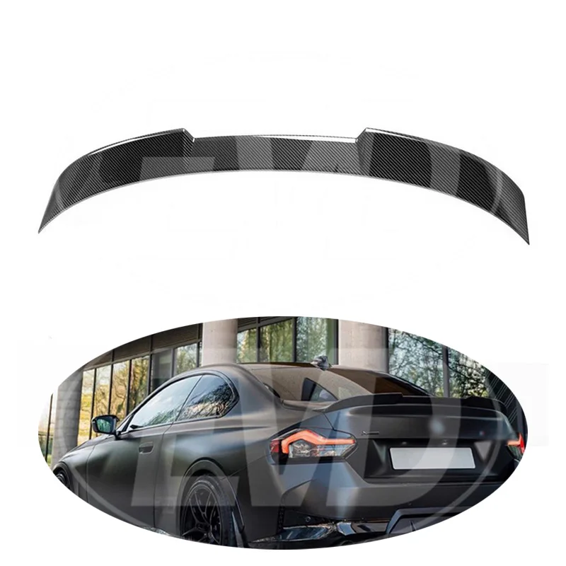 

FOR 2023-2024 BMW 2 SERIES G87 M2 DRY CARBON FIBER REAR TRUNK SPOILER EVD STYLE