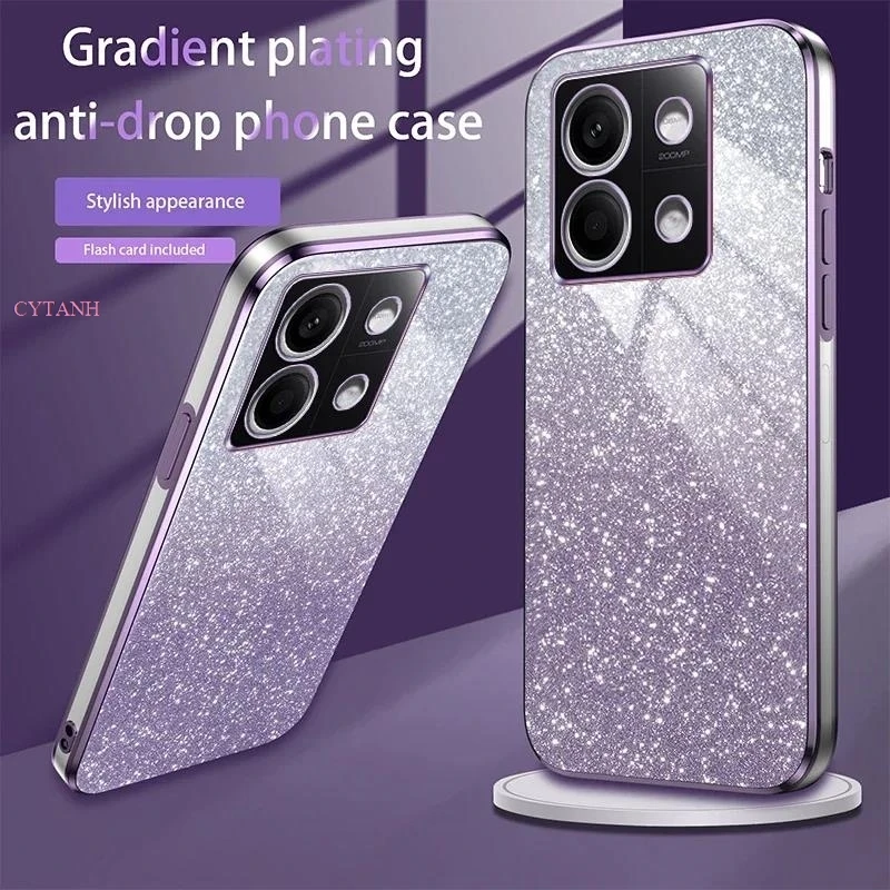 Luxury Glitter Shiny Case For Samsung GalaxyM54 A04S A05 A13 A14 A82 A72 A55 A52 A54 Shockproof Soft Silicone Plating Case Cover