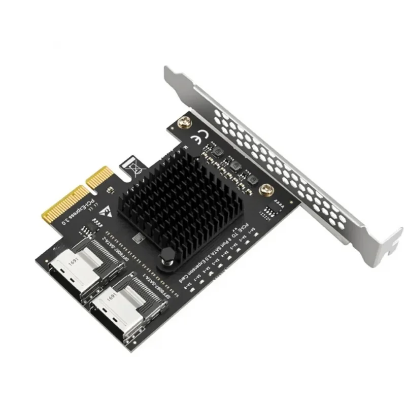 For SATA Expansion Card PCIE To SFF8087 Mini SAS 8 Port SATA 3.0 to Controller PCIe3.0 to SFF-8087 Chip Adapter