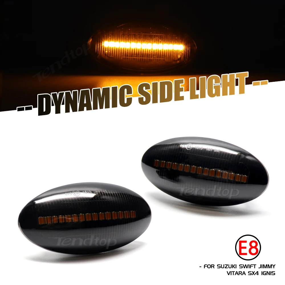 Indicatore dinamico Indicatore laterale Indicatore di direzione per Suzuki Grand Vitara Vtarai Jimny Swift SX4 S-Cross APV Arena XL7 Alto Fiat