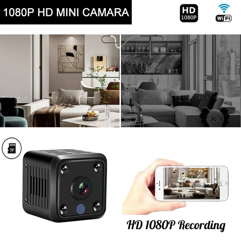 バッテリー内蔵のx6ミニIPカメラ,HD 1080p,ワイヤレスセキュリティ