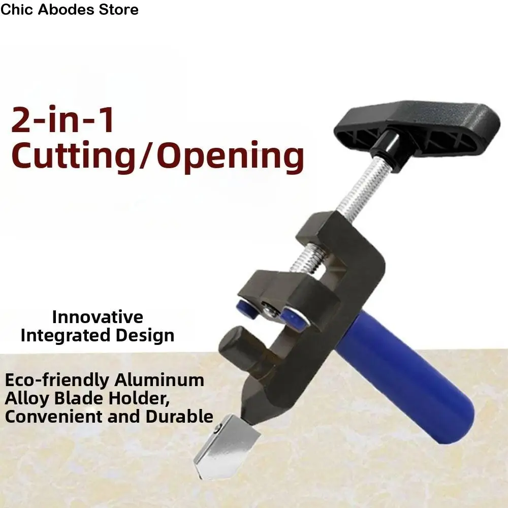 

Manual Operation Glass Tile Cutter Porcelain Cutting 2 In 1 Tile Opener Breaker Hand-Held Scribing Wheel Ceramic Tile Cutting