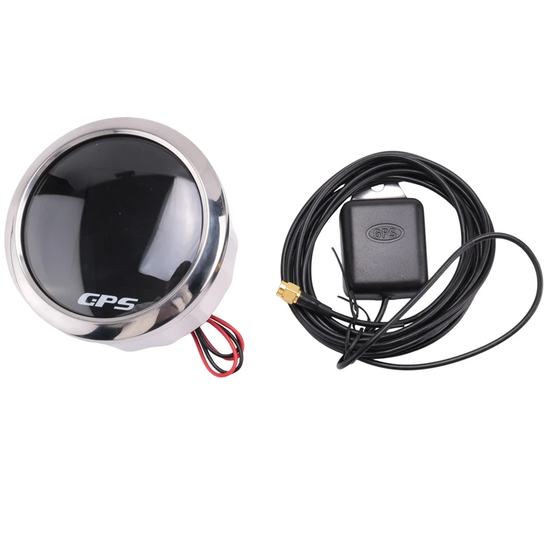 85Mm Smart GPS Speedometer Waterproof TFT Screen Digital Tachometer Odometer With GPS Antenna For Car Boat Motorcycle