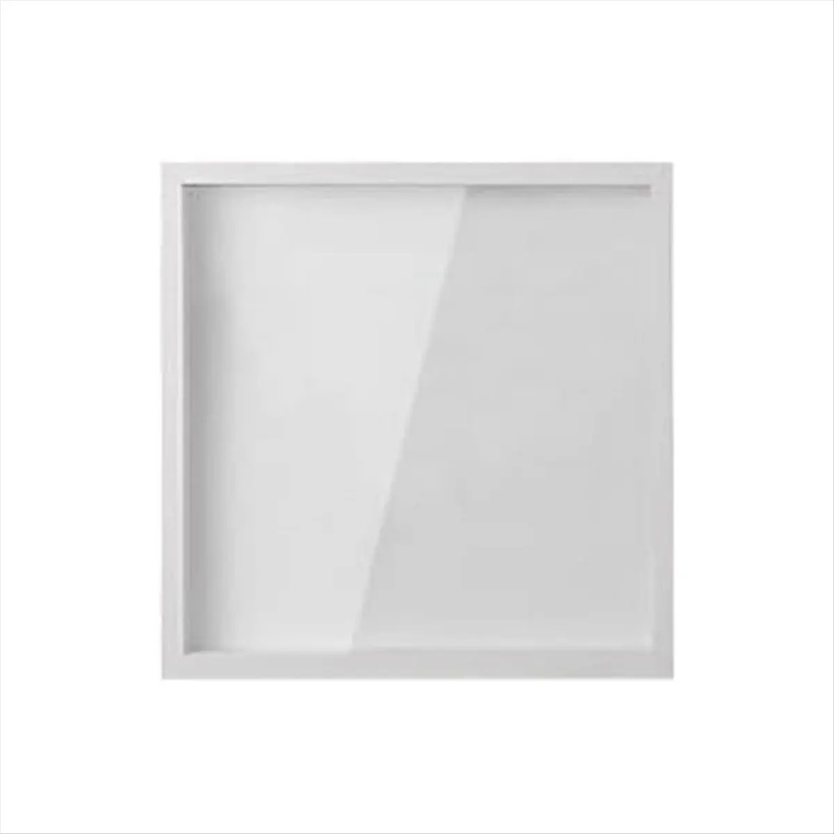 A013 8in Concert Travel Ticket Stub Memory Top Loading Keepsake Box with Slot, Clear Money Box, Memory Frame Boxes White