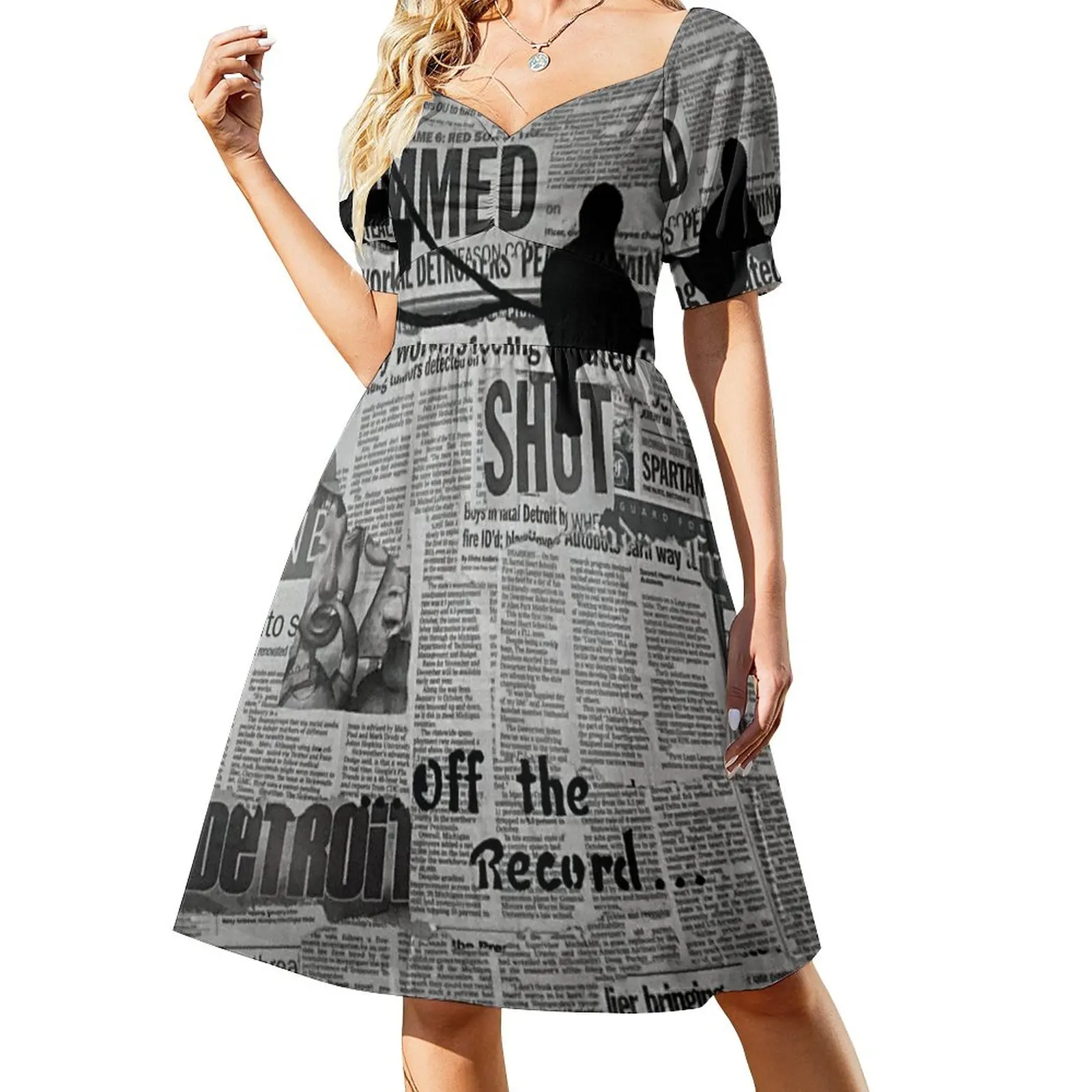 

Newspapers aren't Dead Sleeveless Dress long dress women Summer skirt cocktail dresses