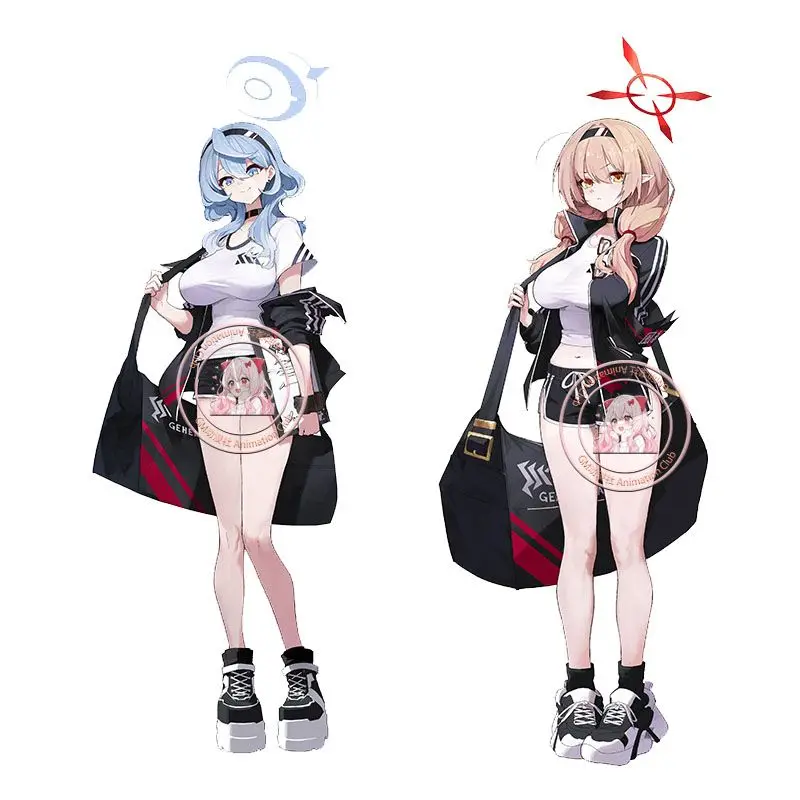 15CM Blue Archive Anime Hinoyami Chinatsu Amau Ako Cosplay Cute Game Acrylic Stand Model Plate Desktop Ornaments Christmas Gifts