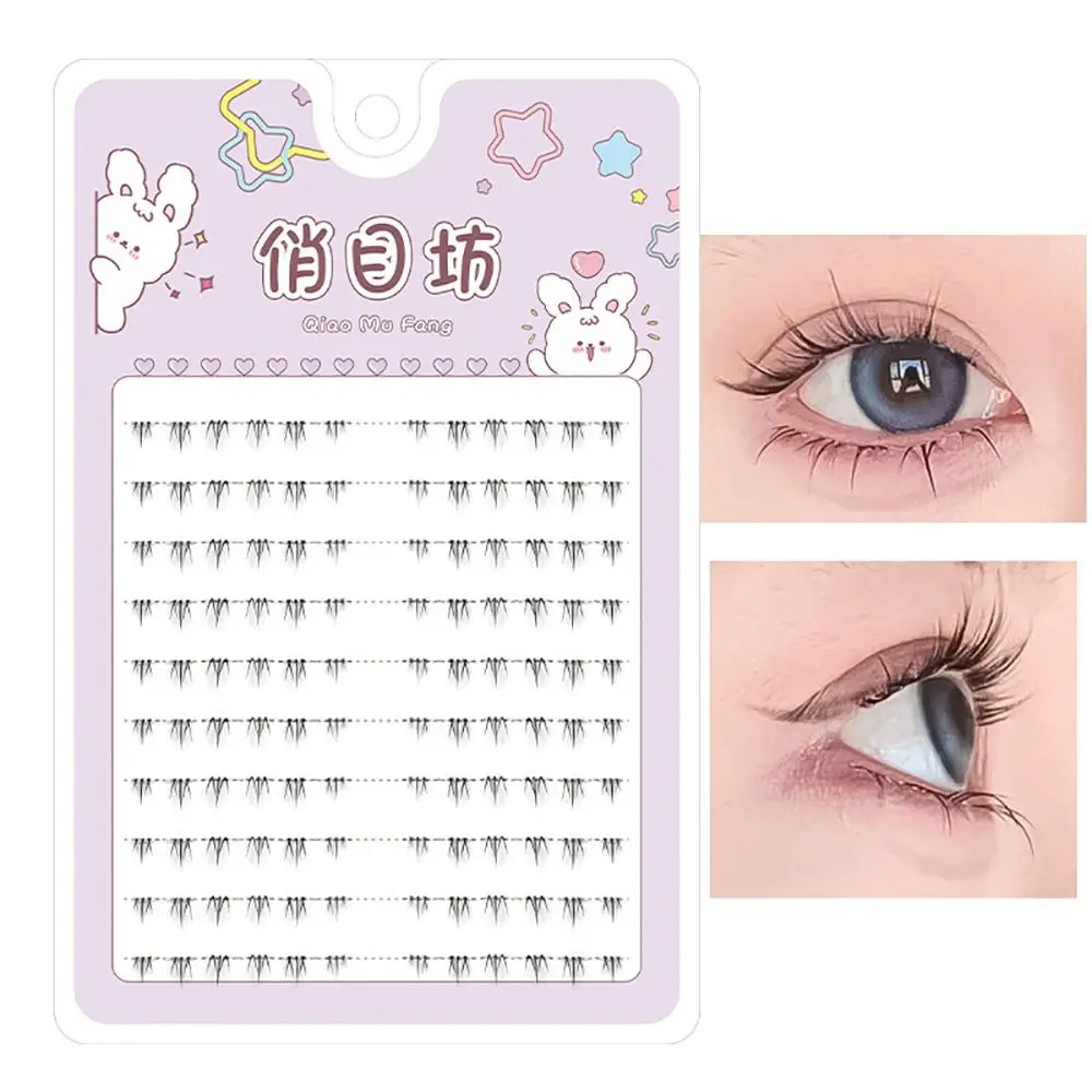 Faux Cils à Tige Noire, Grappe Unique, Segment, 120 Grappes, Faux Cils betérieurs, Maquillage des Yeux DIY, Extension des Yeux, miles des Yeux, pour Femme