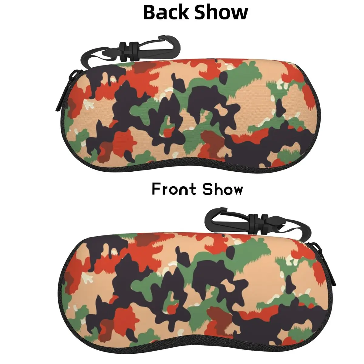 

Swiss Army Camouflage Shell Glasses Case Protector Sunglasses Box Women Men Soft Eyeglasses Bag Pouch