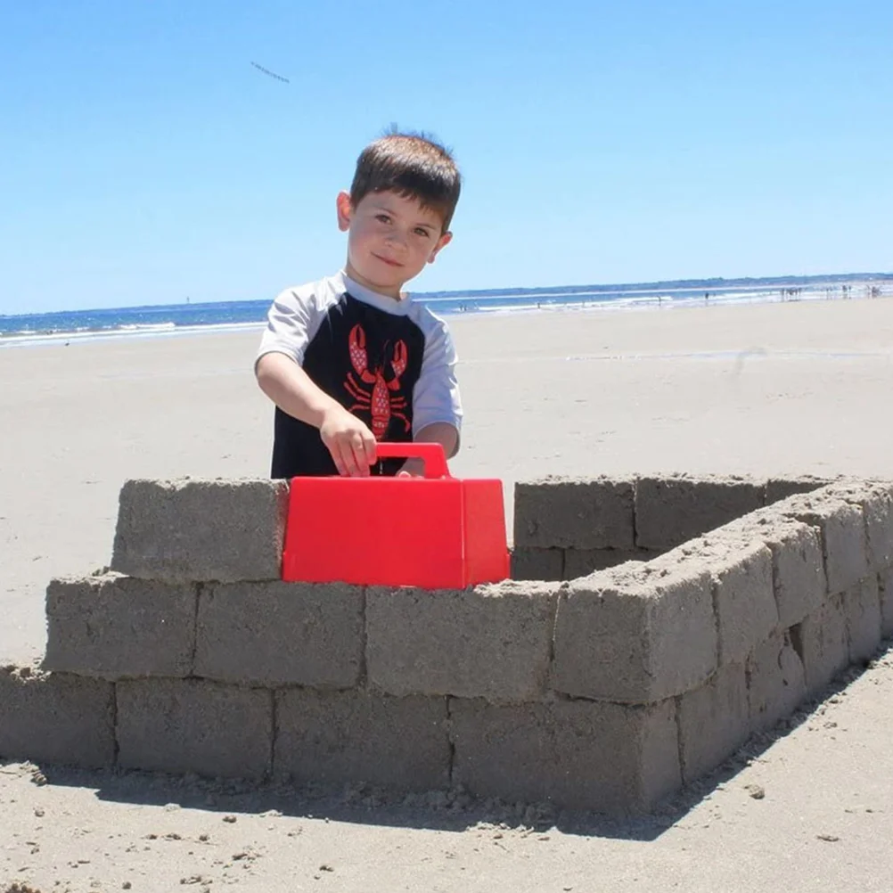 3 pezzi creatore di mattoni da neve creatore di mattoni da neve stampi per sabbia giocattolo per bambini set da gioco da spiaggia mattoni di plastica leggeri modellanti giochi divertimento all'aria aperta