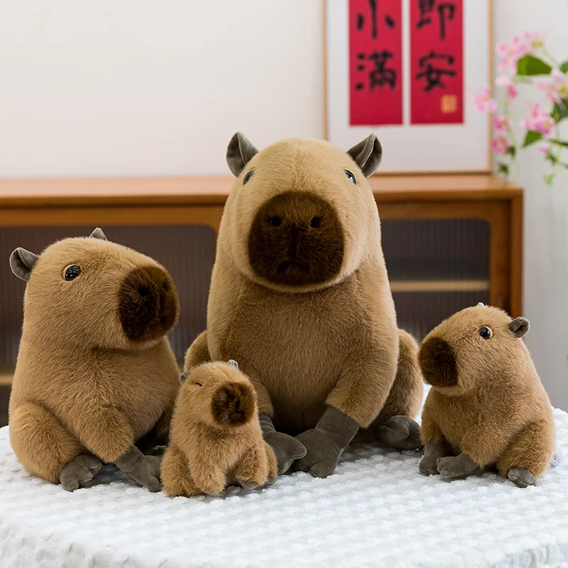 12-30CM Schöne Capybara Plüsch Spielzeug Kawaii Capybara Plushie Kissen Gefüllte Weiche Tier Puppe Capybara Spielzeug Anhänger Spielzeug geschenk – Detail 11