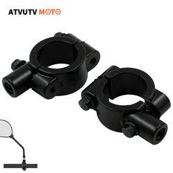 1pair M8 M10 22mm 25mm Motorcycle Mirror Mount Holders Bracket Clamp For HONDA YAMAHA Moped Dirt Pit Bike ATV Quad 4 Wheeler