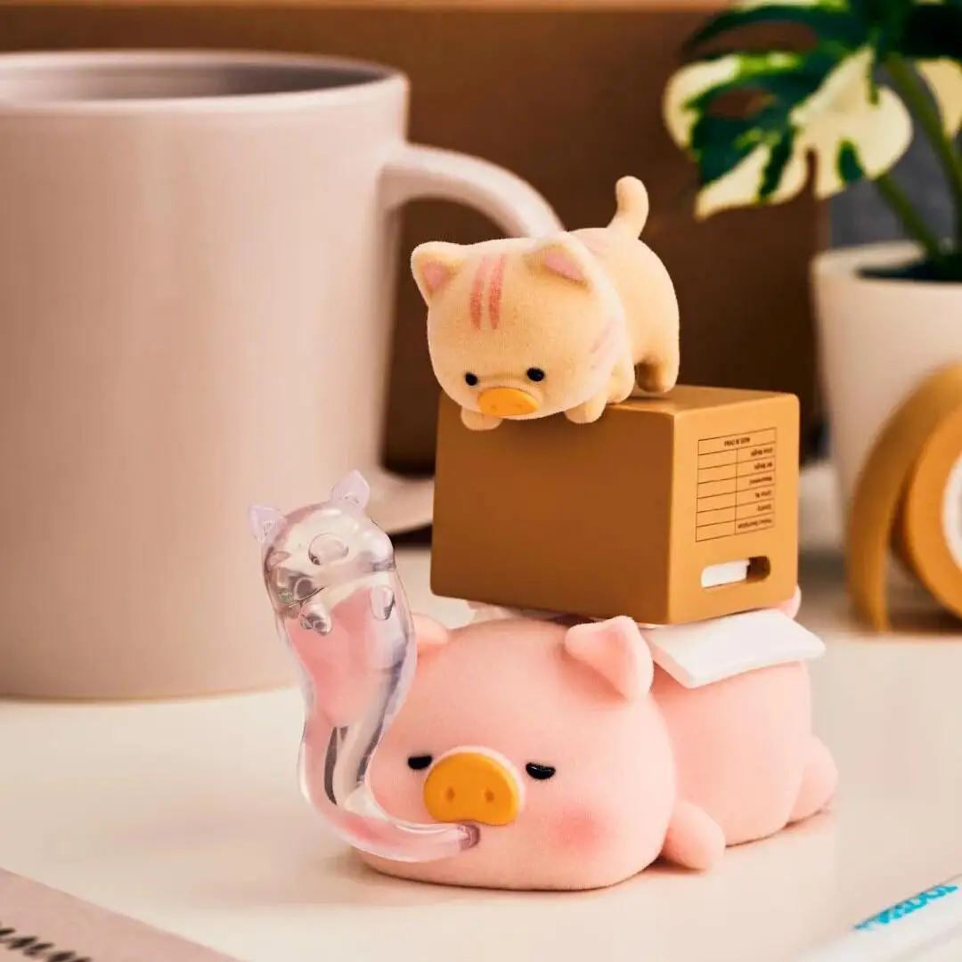 

Коллекционная загадочная коробка Toyzeroplus Lulu the Piggy Work Series - Милая флокированная фигурка в закрытой упаковке, декор для офисного стола, снимающий стресс