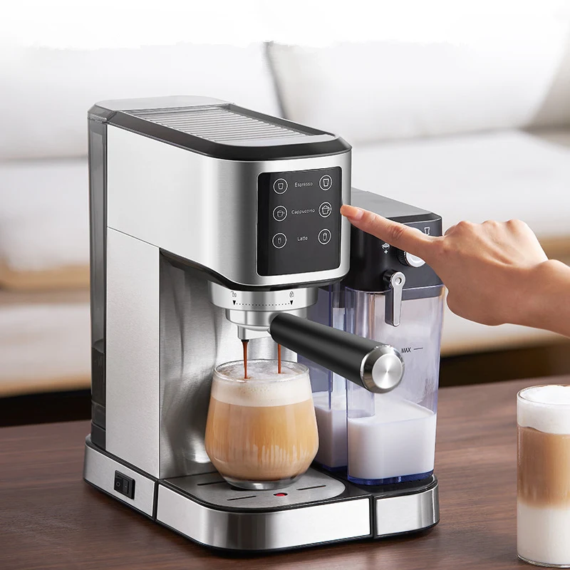 ماكينة القهوة الكهربائية شبه أوتوماتيكية 20 بار رغوة بخار عالية مع إبريق الحليب ماكينة القهوة السريعة ماكينة القهوة #4