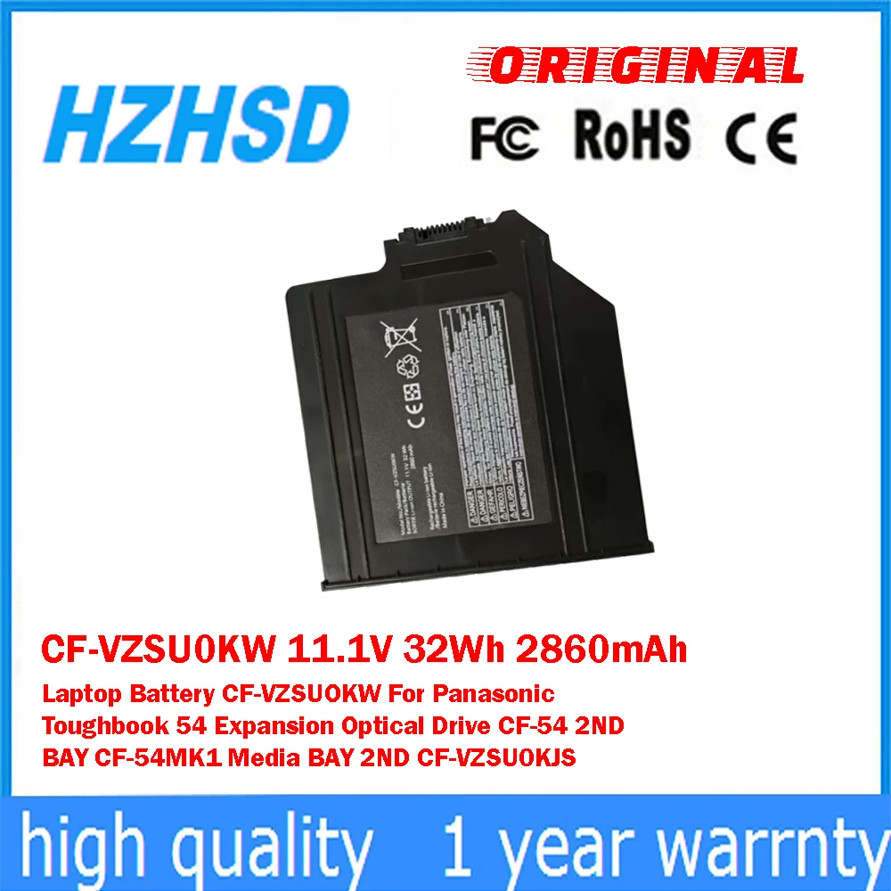 

CF-VZSU0KW 11.1V 32Wh 2860mAh Laptop Battery CF-VZSUOKW For Panasonic Toughbook54 Expansion Optical Drive CF-54 2ND BAY CF-54MK1