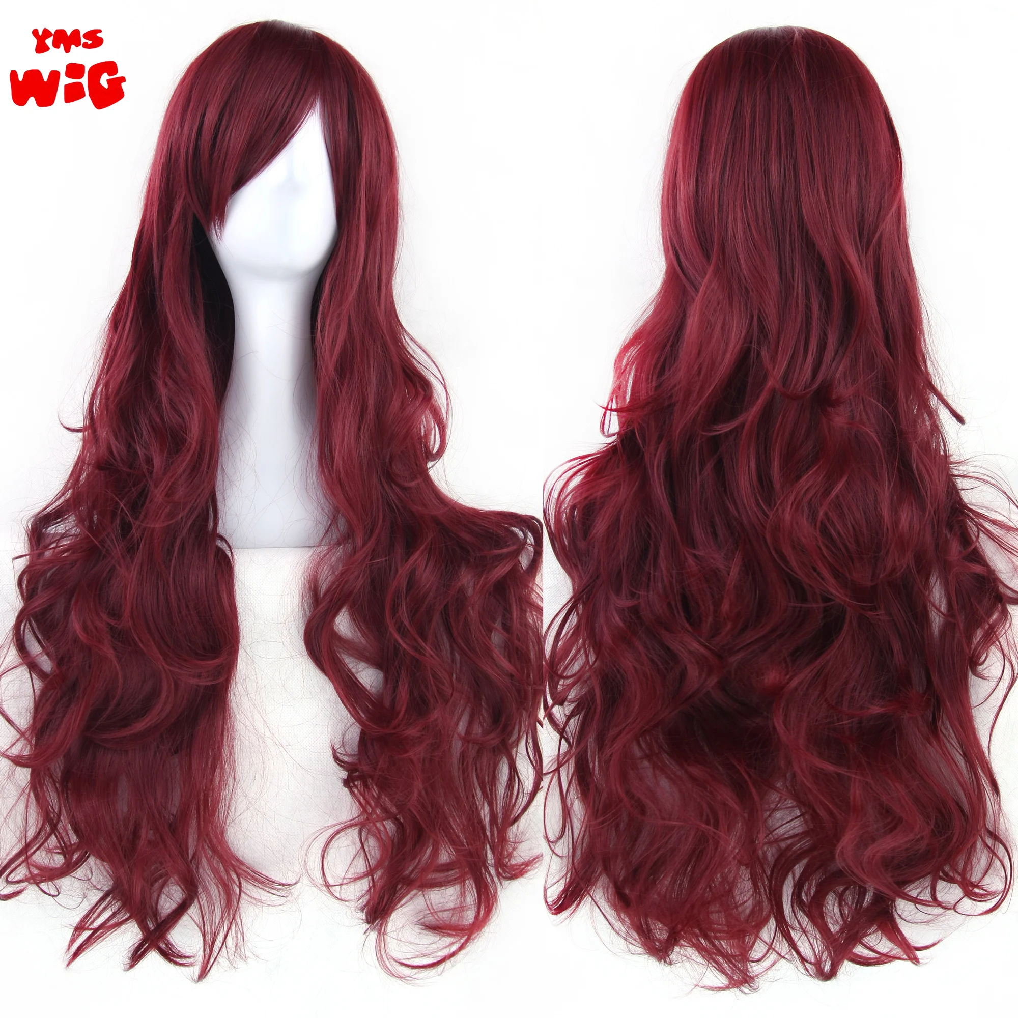 Parrucca per capelli sintetici lunghi ricci da 80cm parrucche Cosplay per capelli da festa per le donne