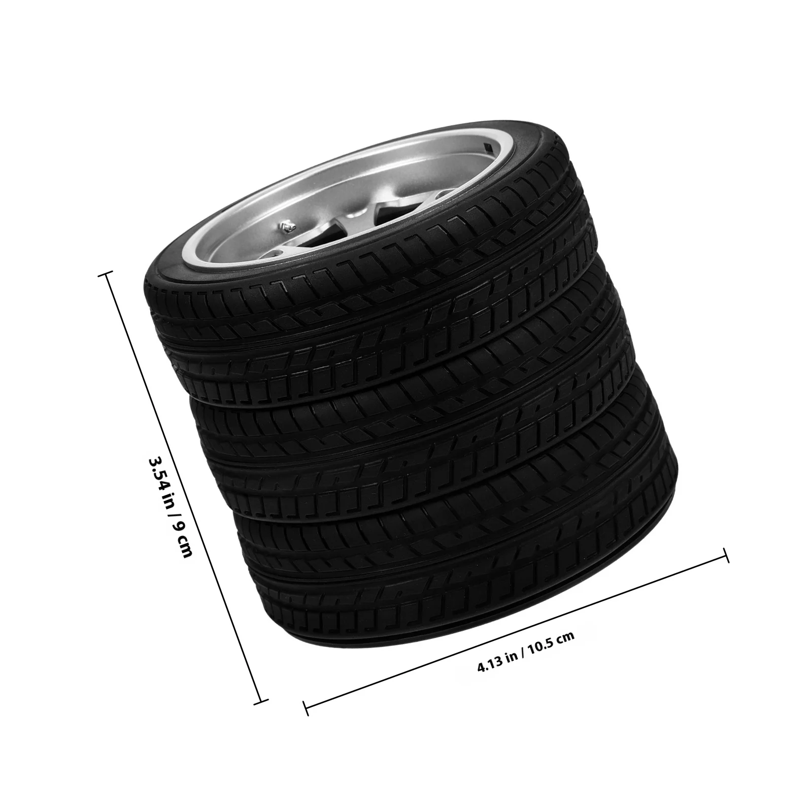 PVC Simulation Tyre Pen Holder Sturdy Build Modern Style Desk Organizer for Office Stationery Storage Home Decor Item