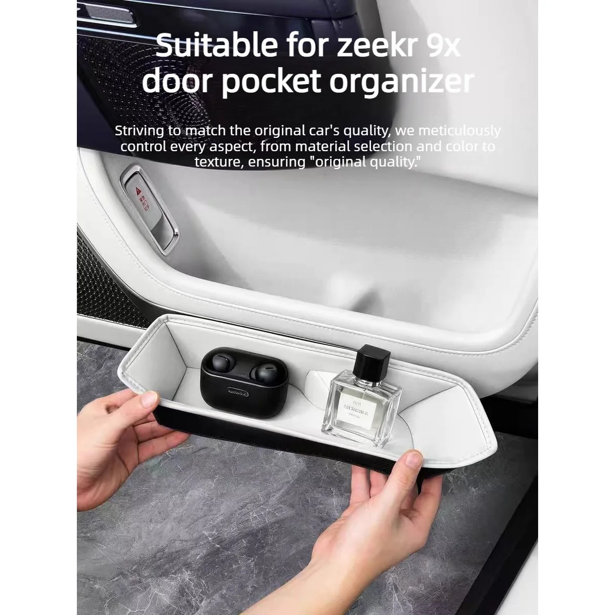 Suitable for Zeekr 9X car door storage dedicated door storage box interior modification accessories