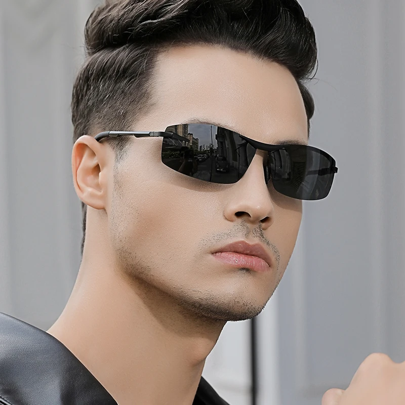 VEITHDIA Day Night Vision Sunglasses Protective Glasses UV400 Outdoor Driving Photochromic Polarized Glasses For Men Women VX557